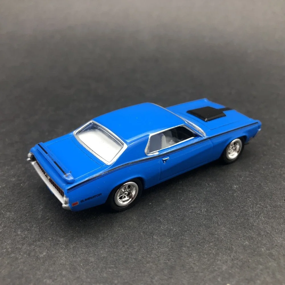 Auto‎ World 1970 '70 Mercury Cougar Eliminator Blue Car Diecast 1/64 Scale